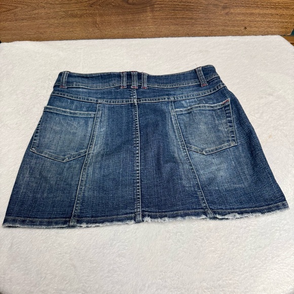 No Boundaries size 9 Denim Mini Skirt with stretch - Picture 3 of 6